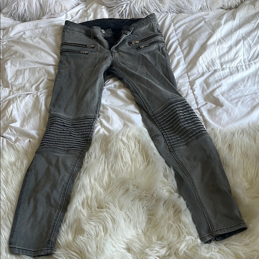 Zara Charcoal Denim Jeans